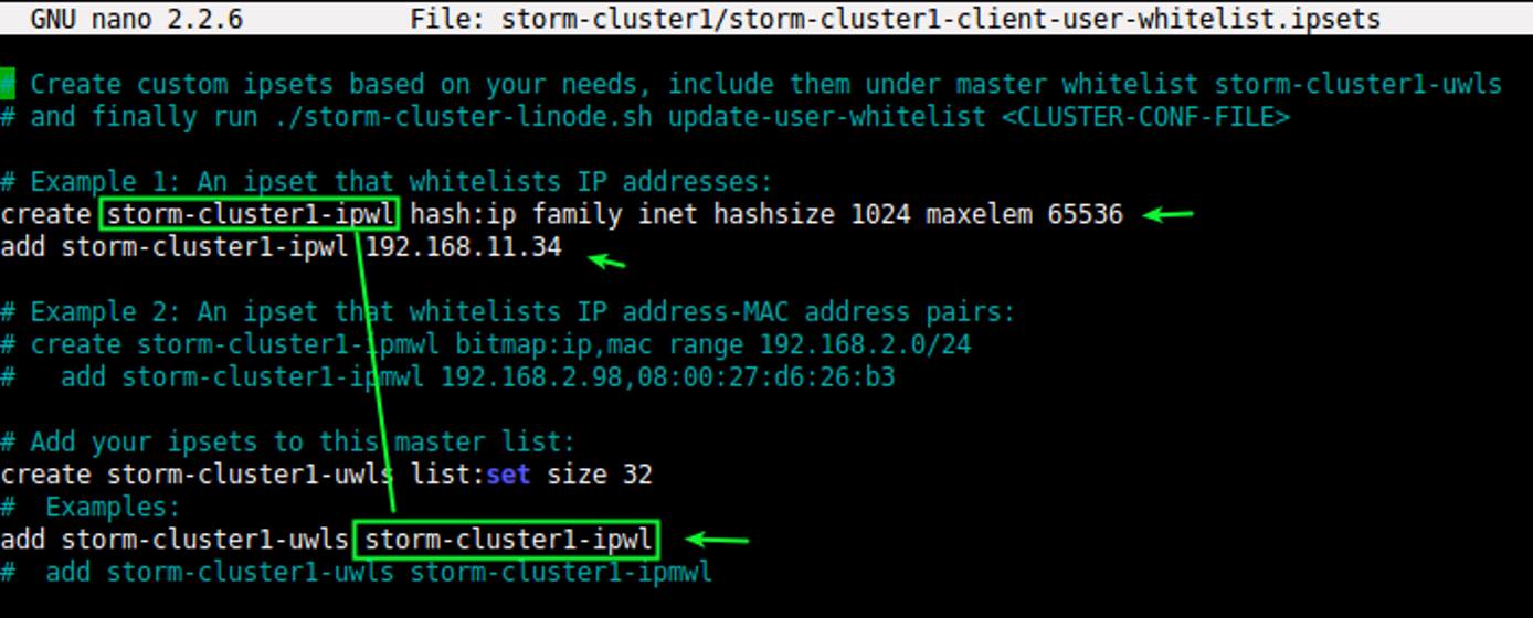 Whitelist entries Whitelist entries