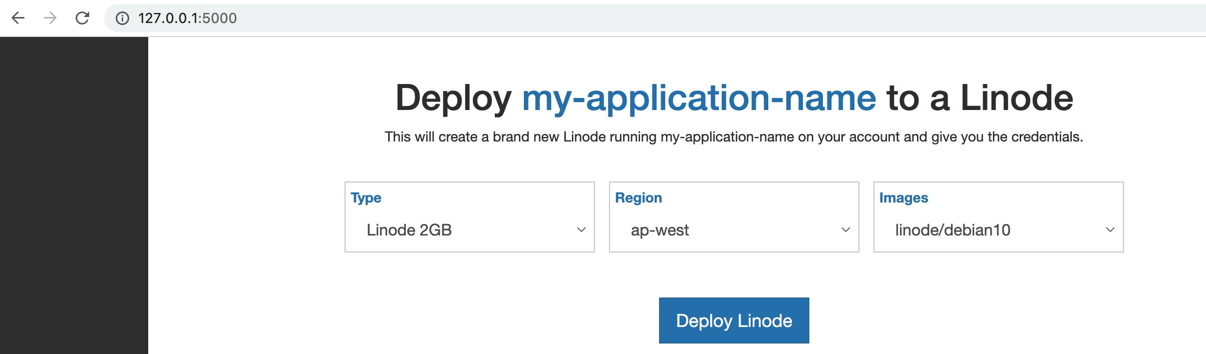 Screenshot of the demo OAuth app Screenshot of the demo OAuth app