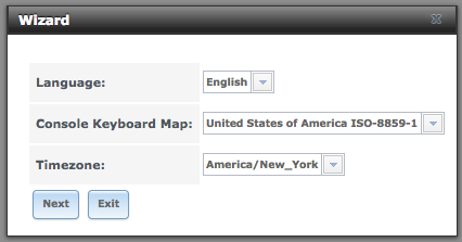 Wizard Keyboard and Timezone Selection Wizard Keyboard and Timezone Selection