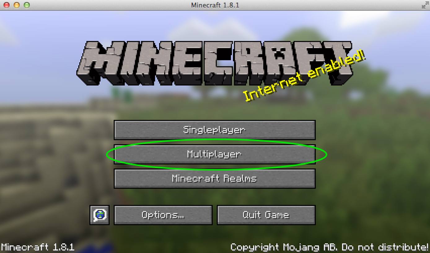 Minecraft Launch Menu. Minecraft Launch Menu.