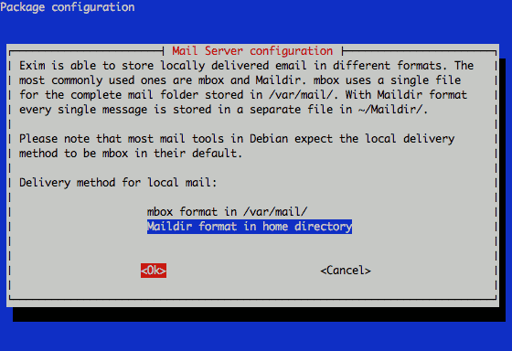 Exim4 mail format configuration on Debian 6 (Squeeze). Exim4 mail format configuration on Debian 6 (Squeeze).